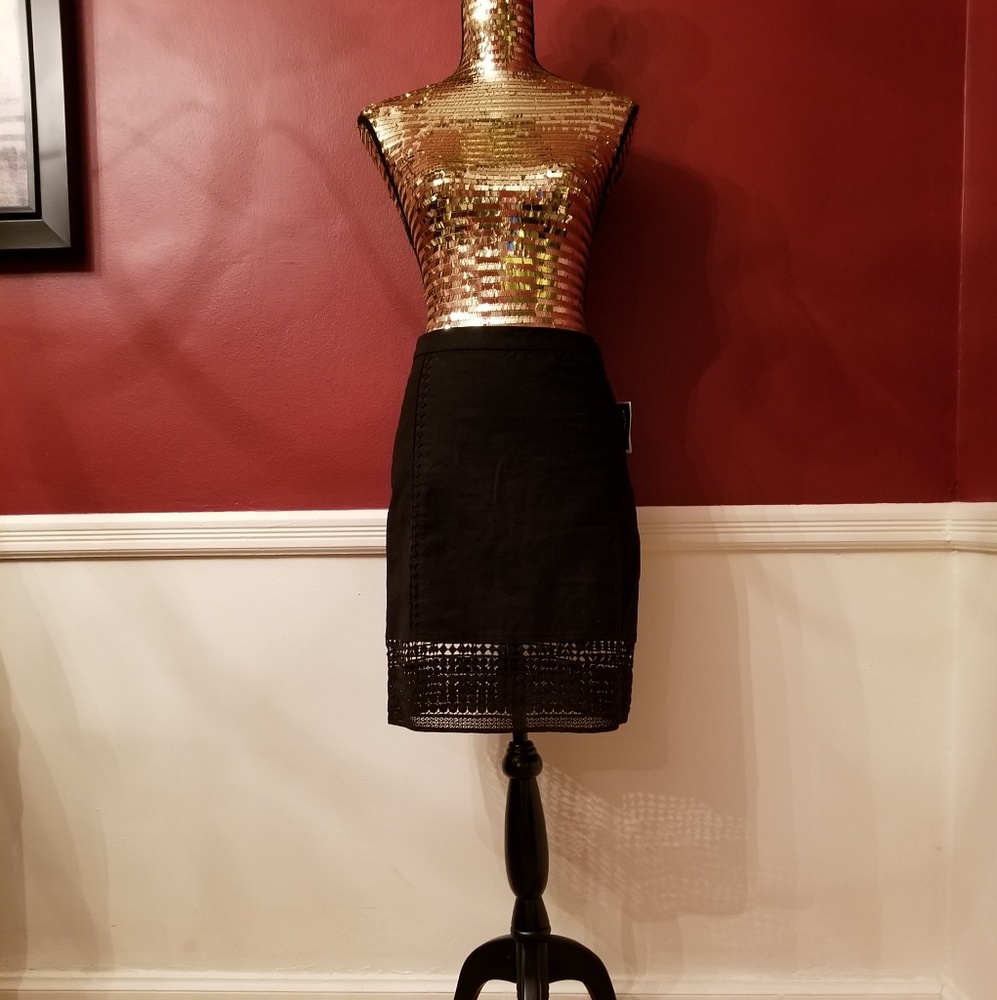 J Crew Laser Cut Pencil Skirt